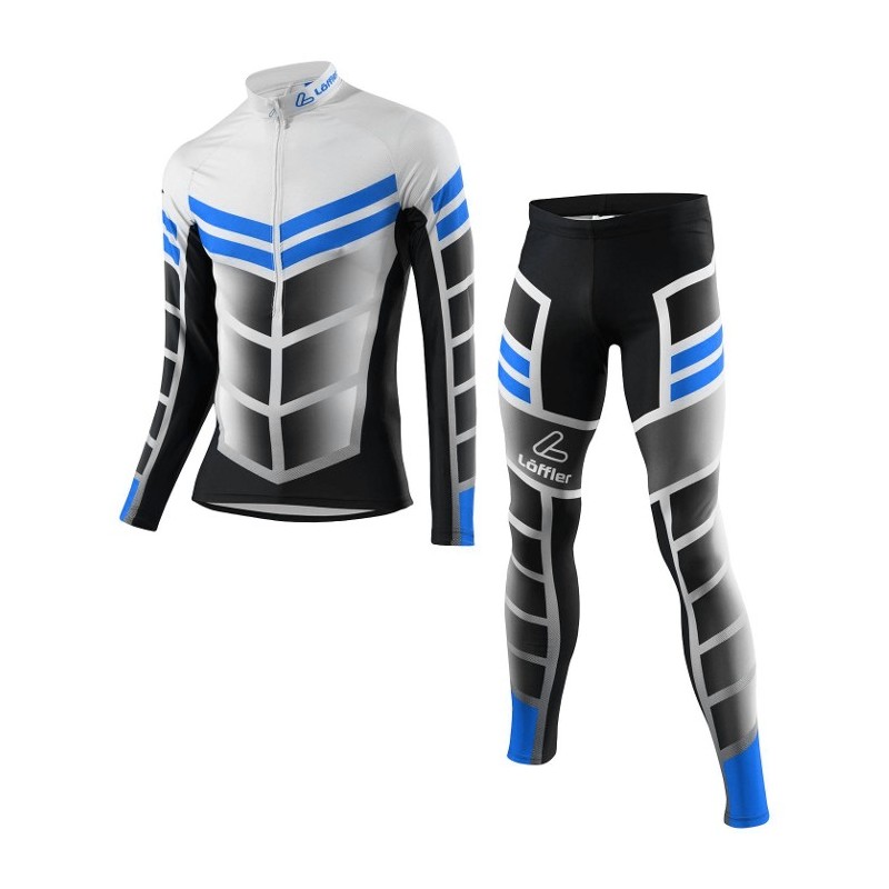 Löffler combinaison ski de fond WorldCup 2017/18 noir-bleu (pour